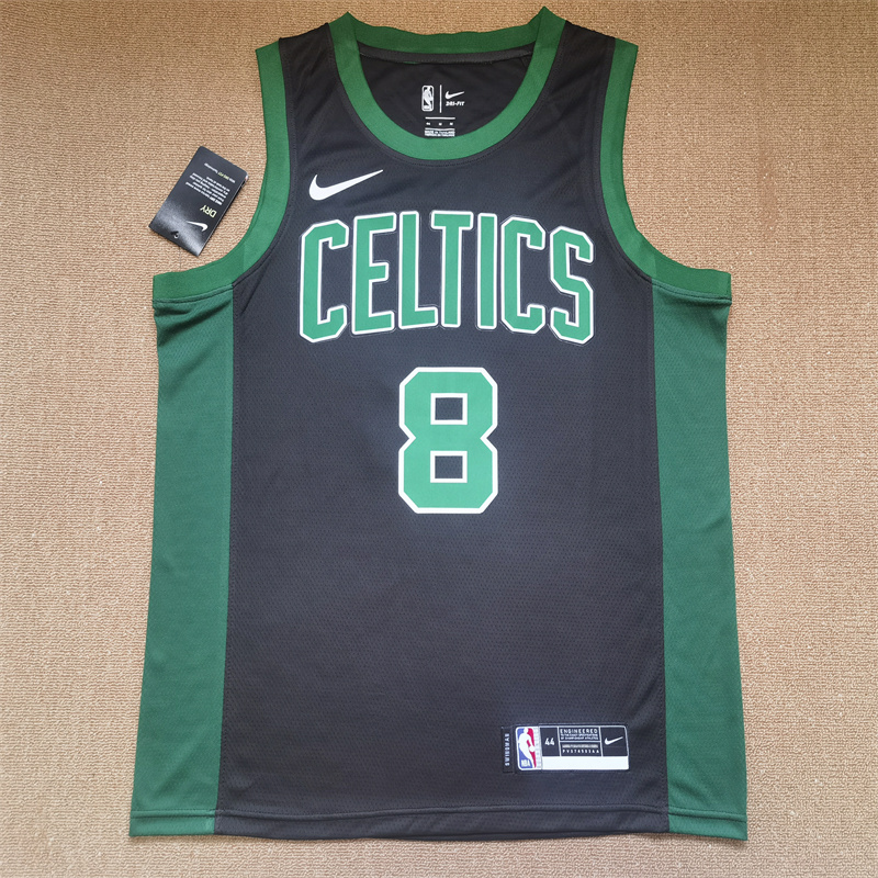 Men Boston Celtics #8 Danilo Gallinari Black Nike 2025 NBA Jersey->->NBA Jersey
